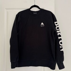 BURTON Women’s black long sleeve crewneck logo sweatshirt sweater size small